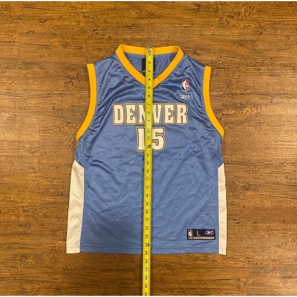 Reebok NBA Authentics Denver Nuggets Carmelo Anthony Basketball Jersey Youth LG‎ - Picture 9 of 10